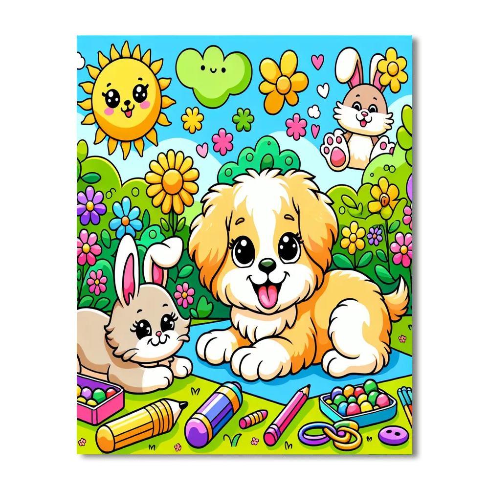 Playful Pet Portraits Paint By Numbers Kits