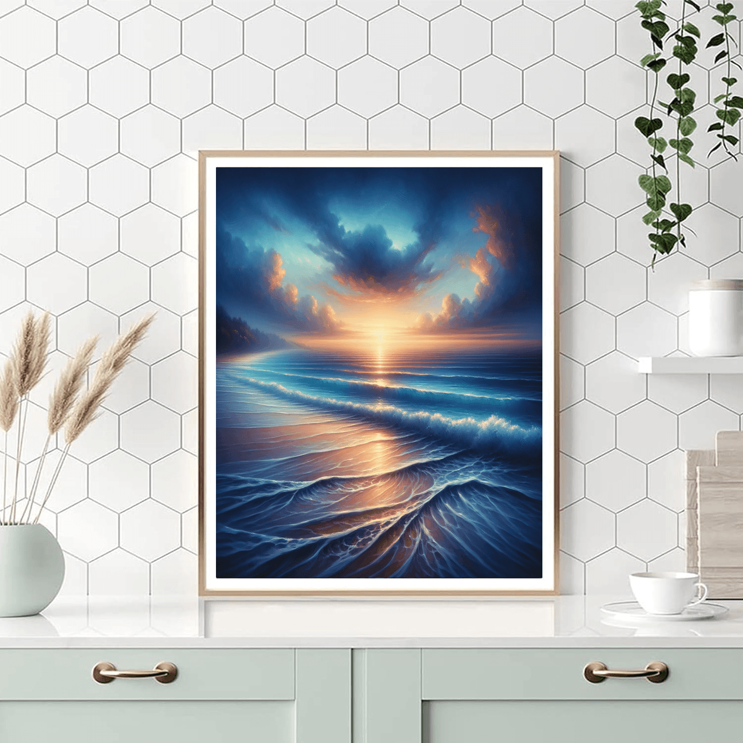 Whispering Waves At Dusk Paint By Numbers Kits