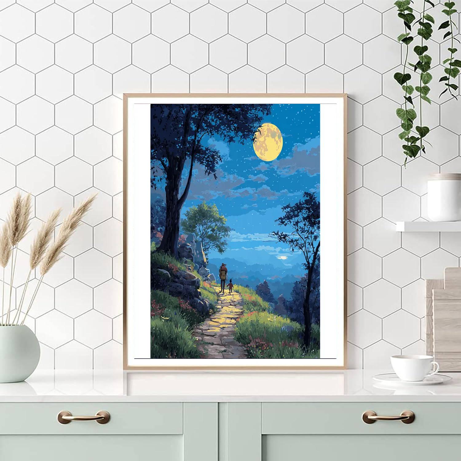 Moonlit Walk Of Wonder Paint By Number