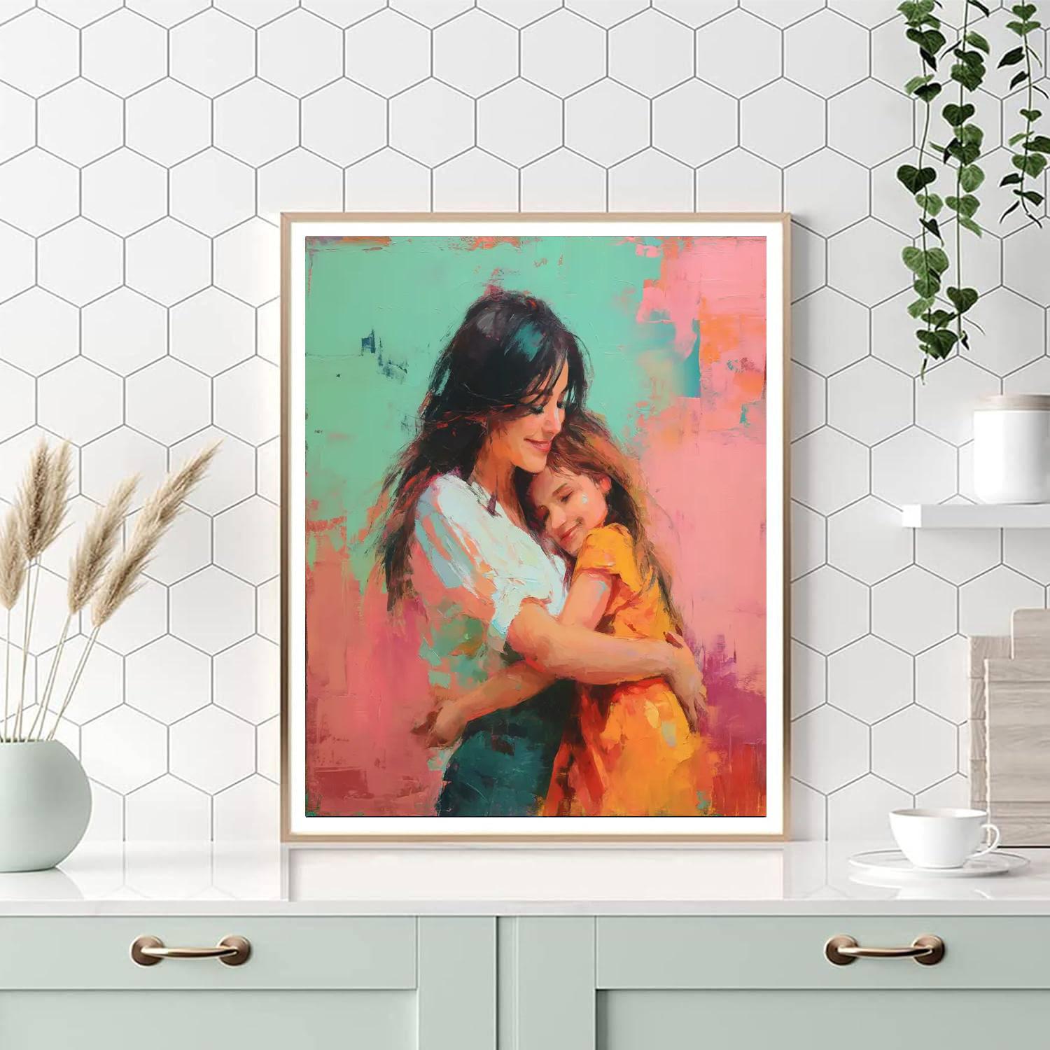 A Soft Hug From Mom Paint By Numbers Art