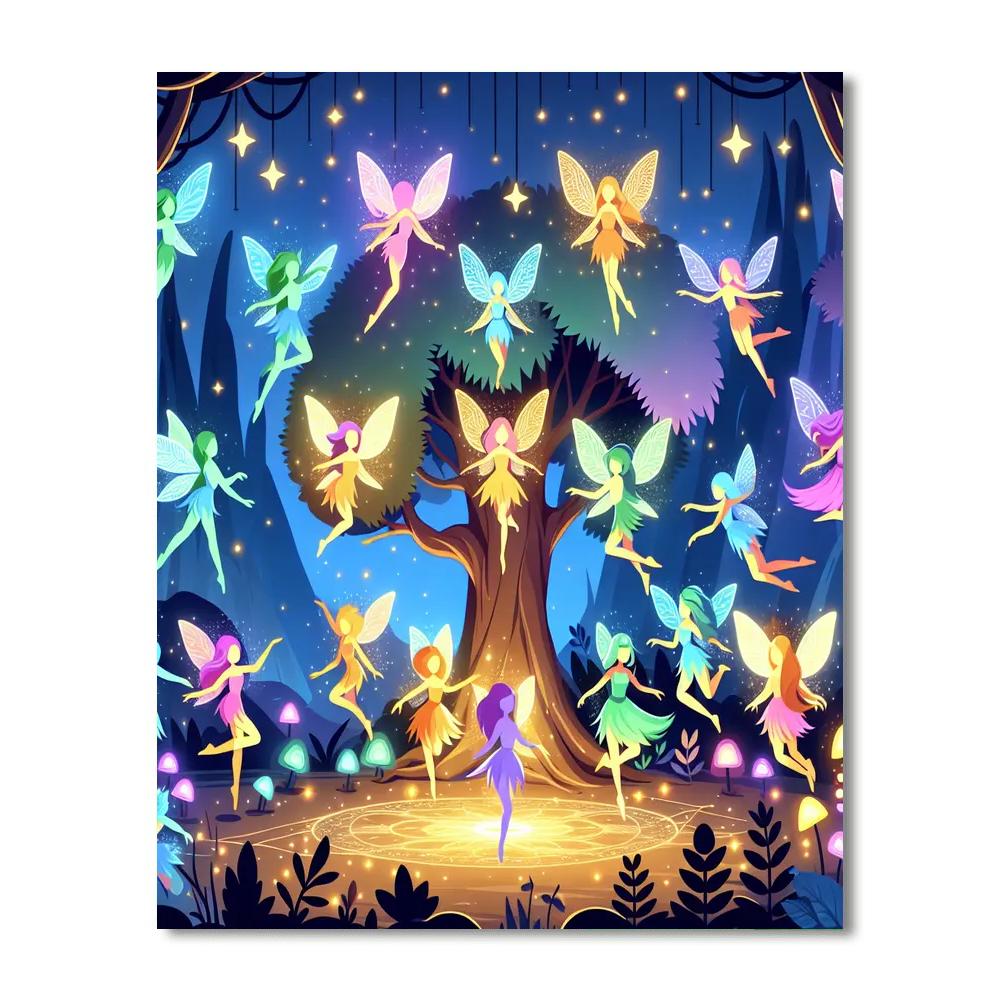Fantasy Realm Of Fairies Paint By Numbers