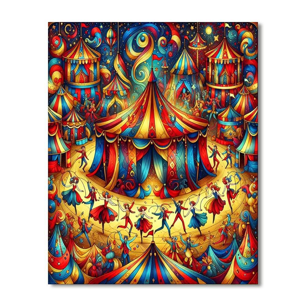 Delightful Circus Adventure DIY Paint By Numbers