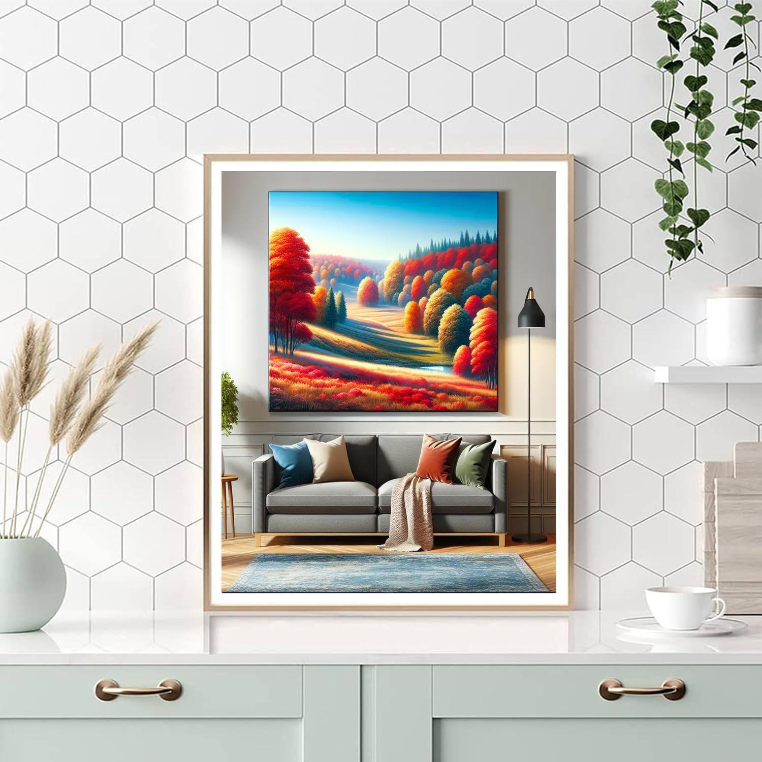 Serene Autumn Landscape DIY Paint By Numbers