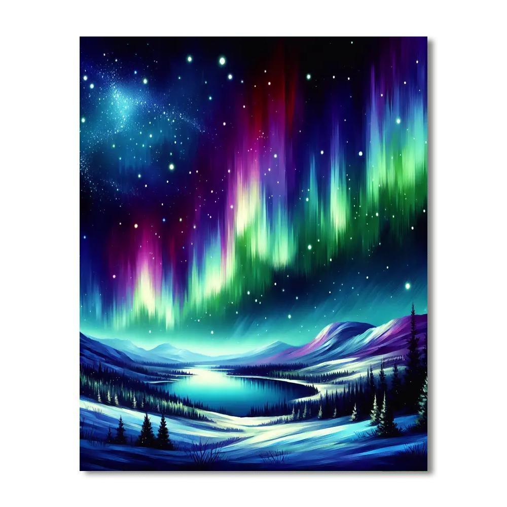 Magic Of The Aurora Paint By Number