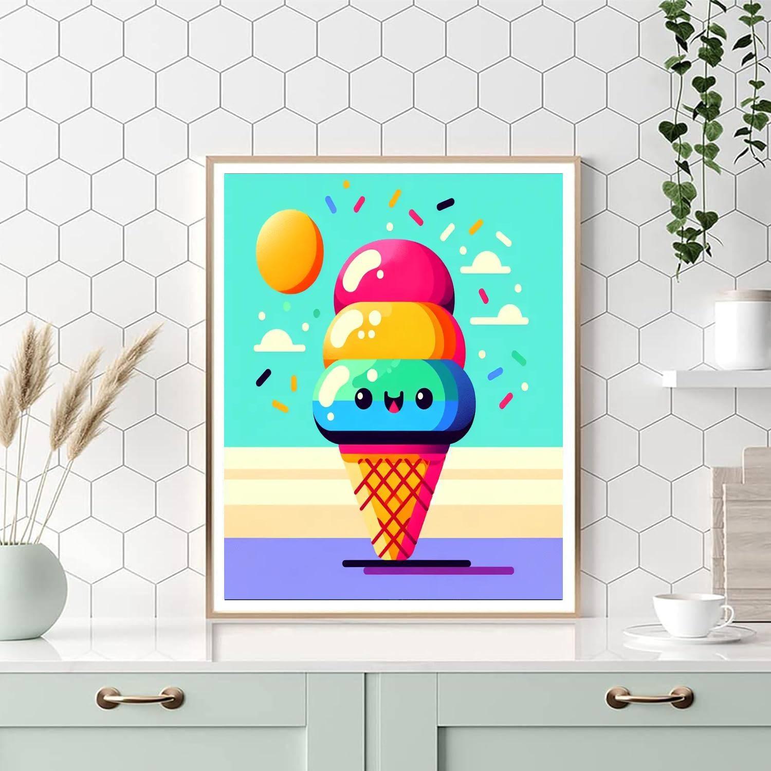 Happy Ice Cream Paint By Color