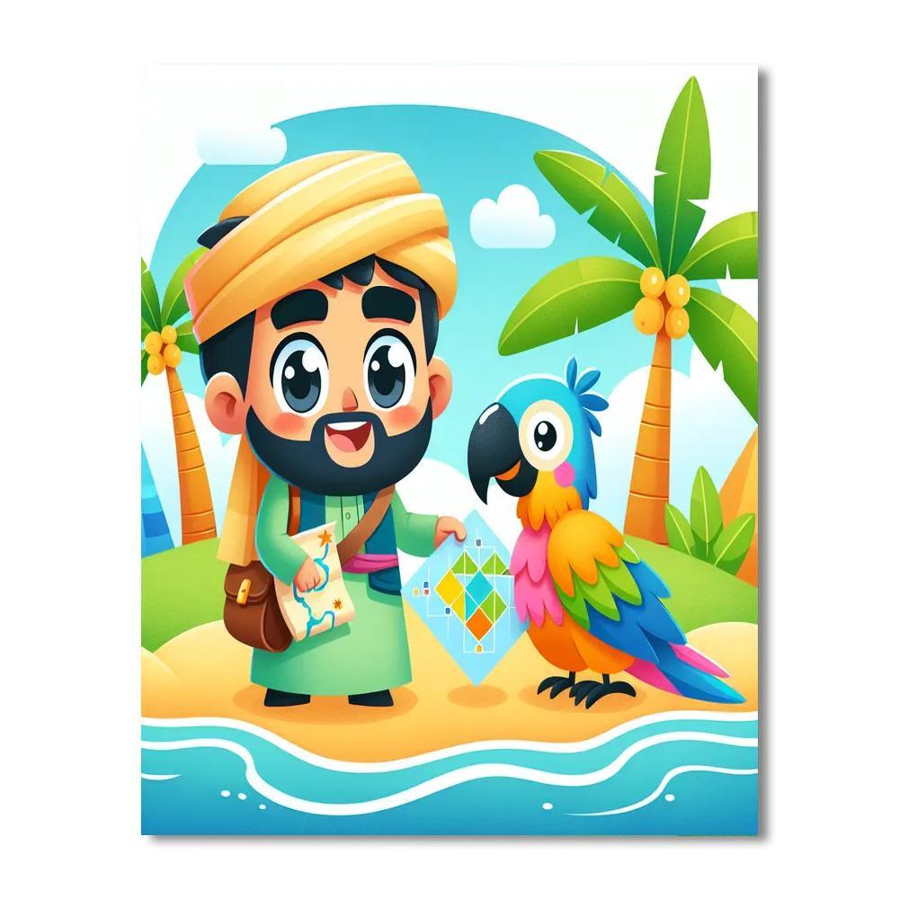 Island Explorers Paint By Numbers Art