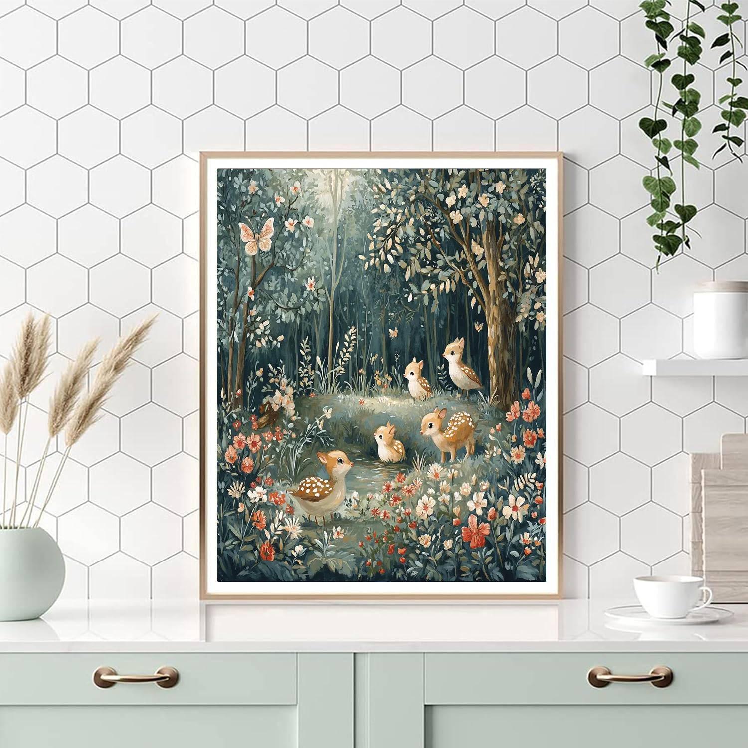 Beatrix Potter Inspired Whimsical Fables  DIY Paint By Numbers
