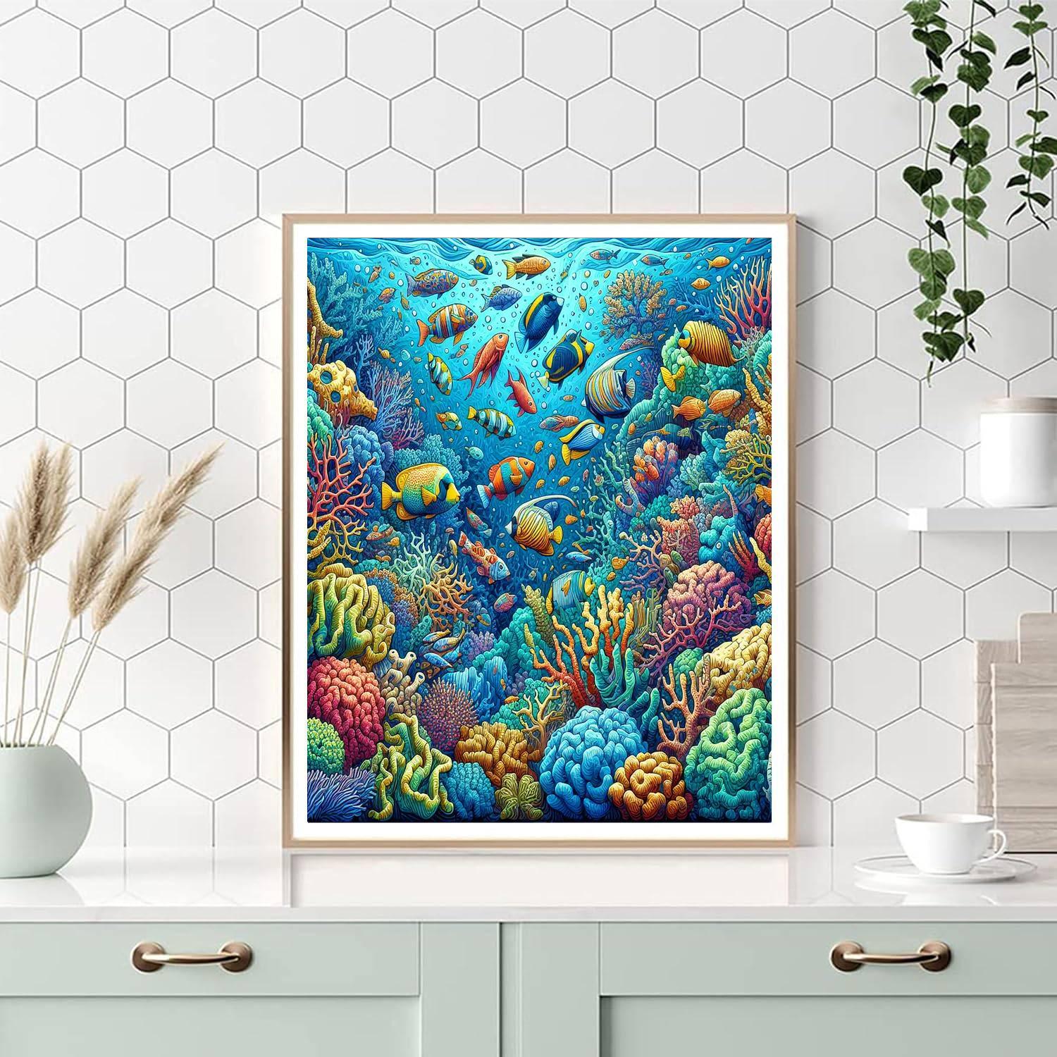 Tropical Reef Wonders DIY Paint By Numbers
