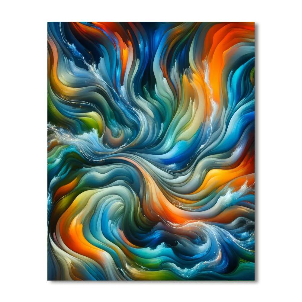 Dynamic Nature Dance Painting By Numbers Kit