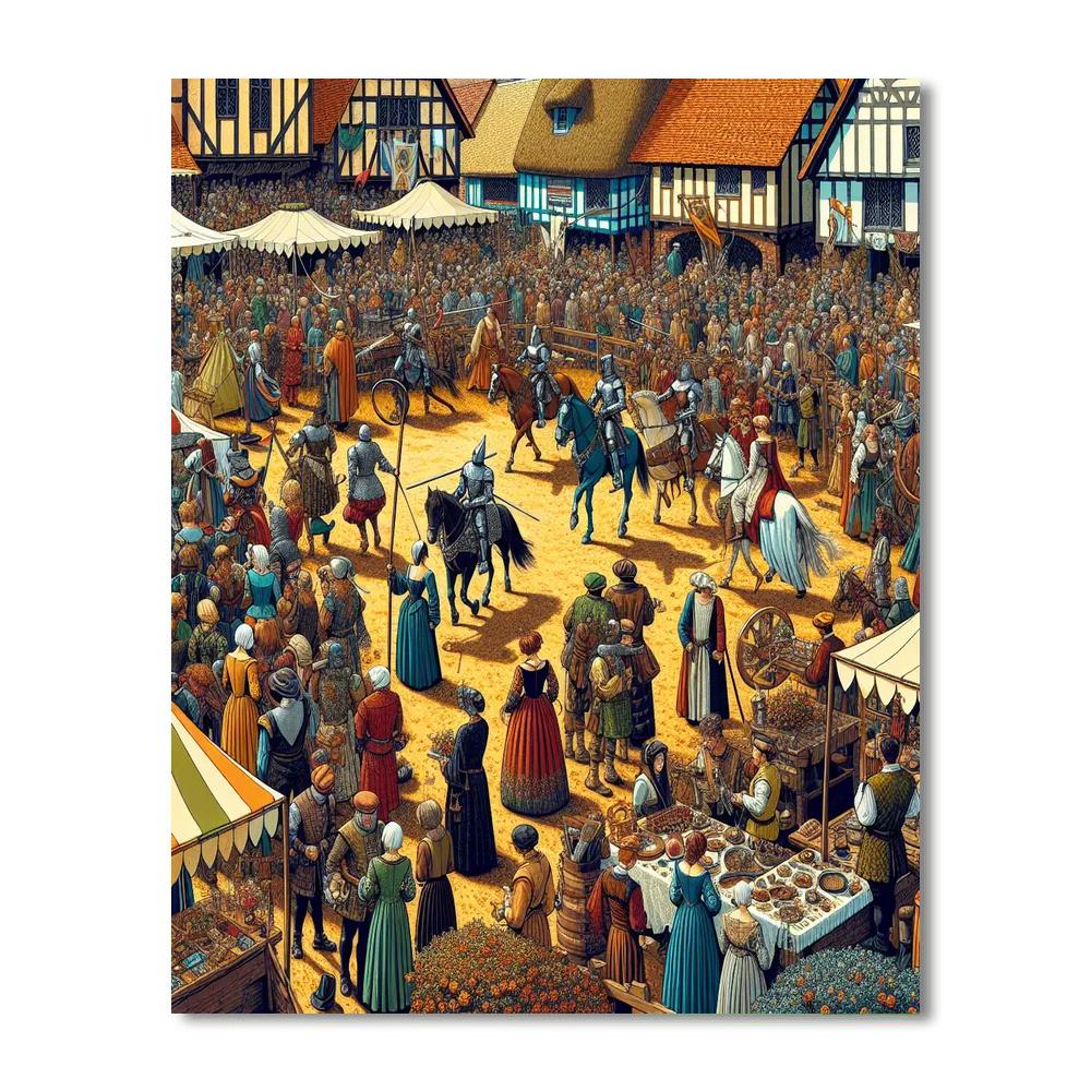 Texas Renaissance Festival - United States Number Painting