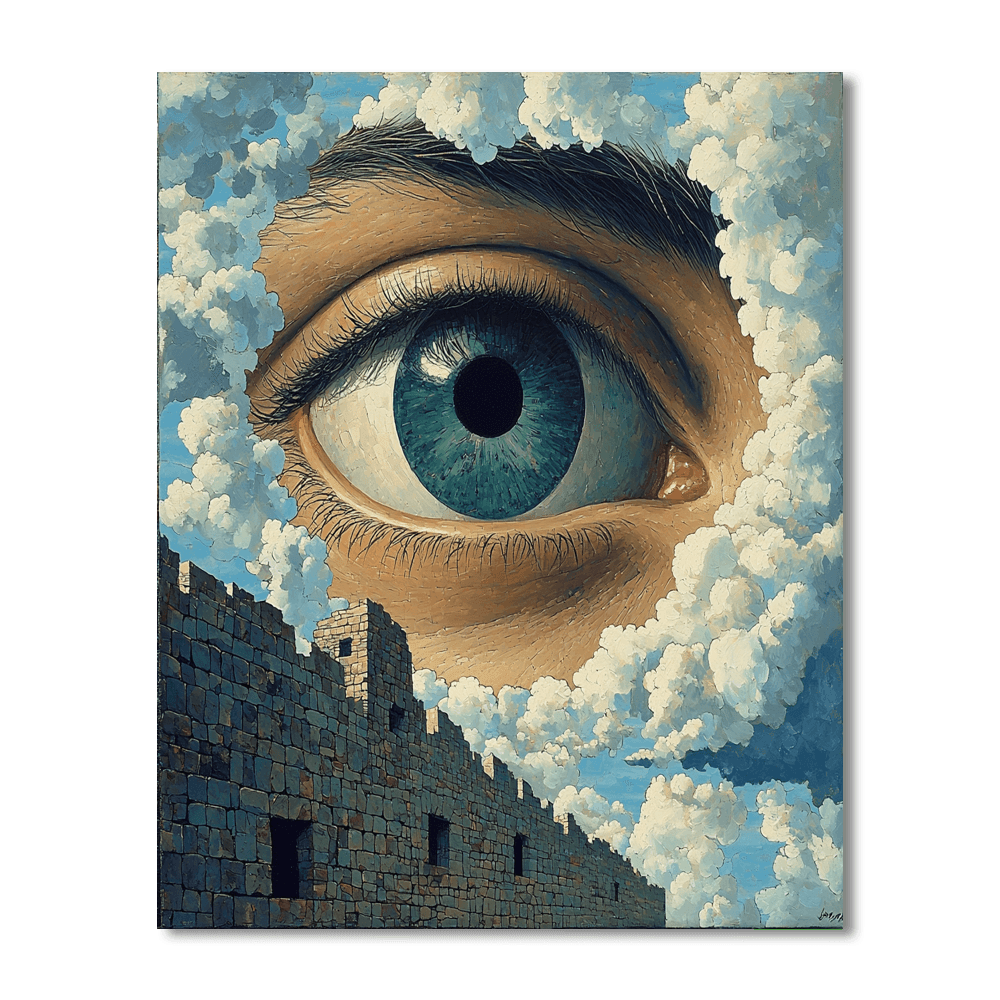 René Magritte Inspired Playful Paradox  Paint By Numbers Kits