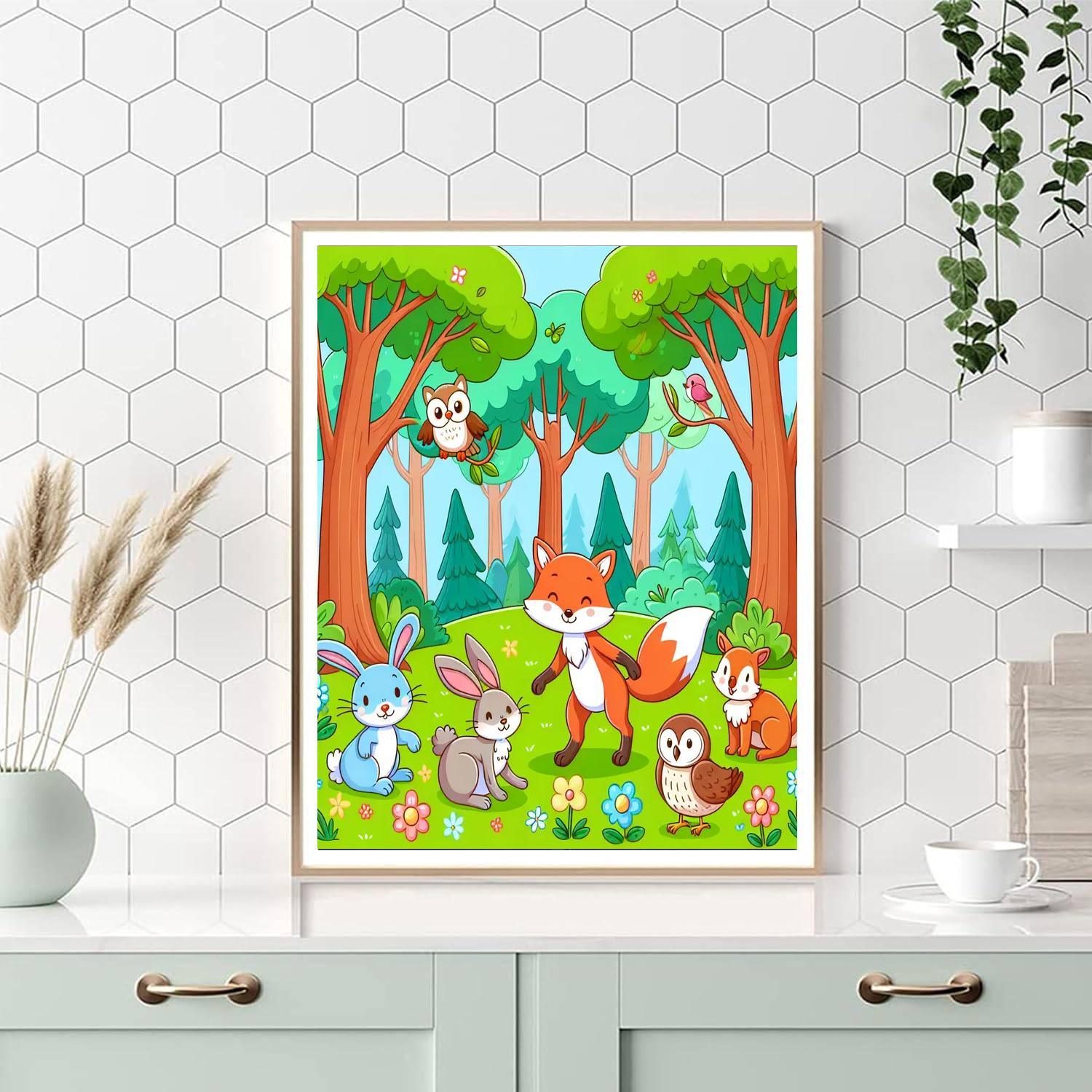 Magic Forest Friends Paint By Numbers Kits