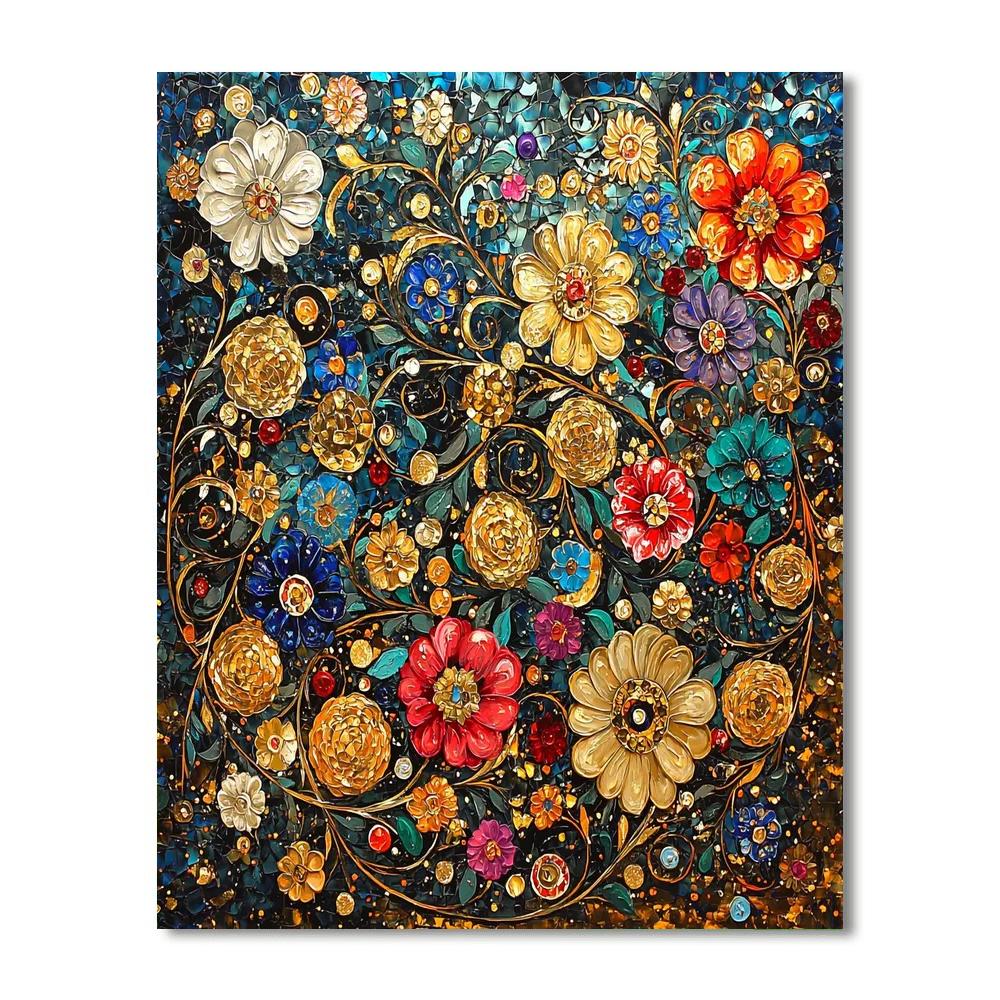 Gustav Klimt Inspired Intricate Floral Patterns  Paint By Numbers Kits