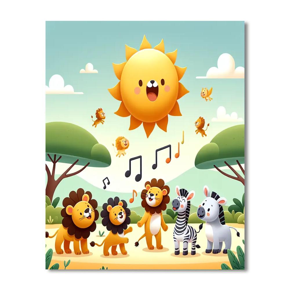 Sunny Savanna Serenade Numbered Painting Kits
