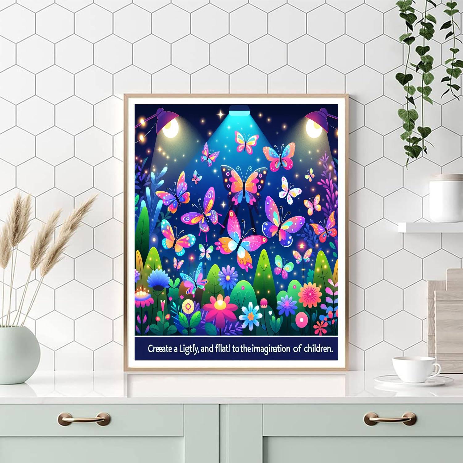 Breezy Butterfly Ballet Paint By Numbers Art