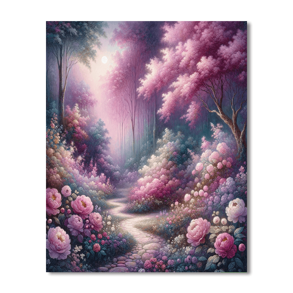 Enchanted Garden Stroll Painting Number Kit