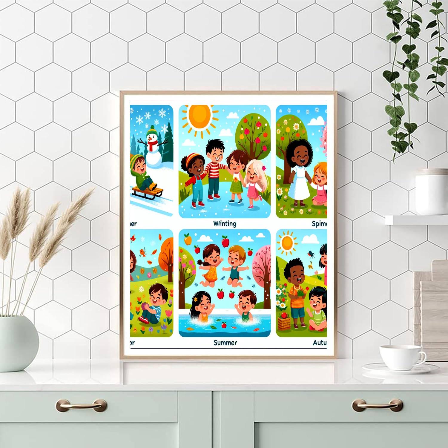 Vibrant Seasons Of Joy Painting By Numbers Kit