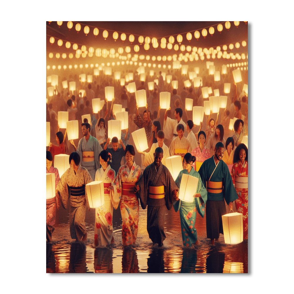 O-bon Festival Number Painting