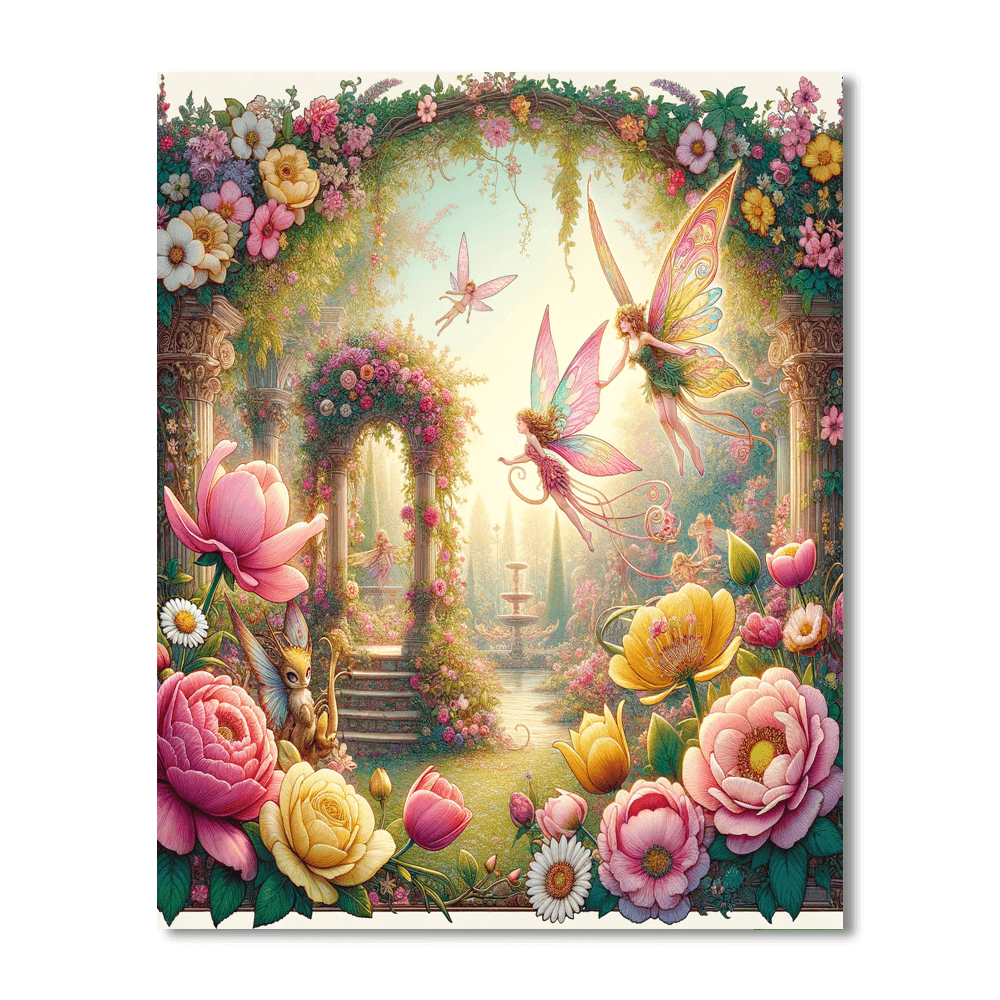 Fairytale Garden Enchantment Numbered Painting Kits