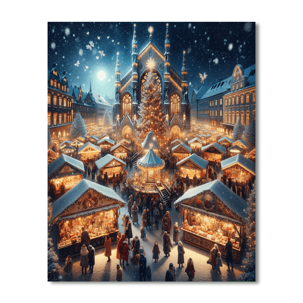 Krakow Christmas Market Paint By Numbers Kits