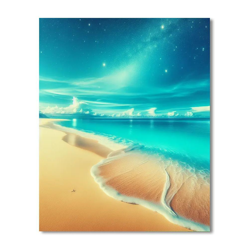 Secluded Beach Escape Painting By Numbers Kit