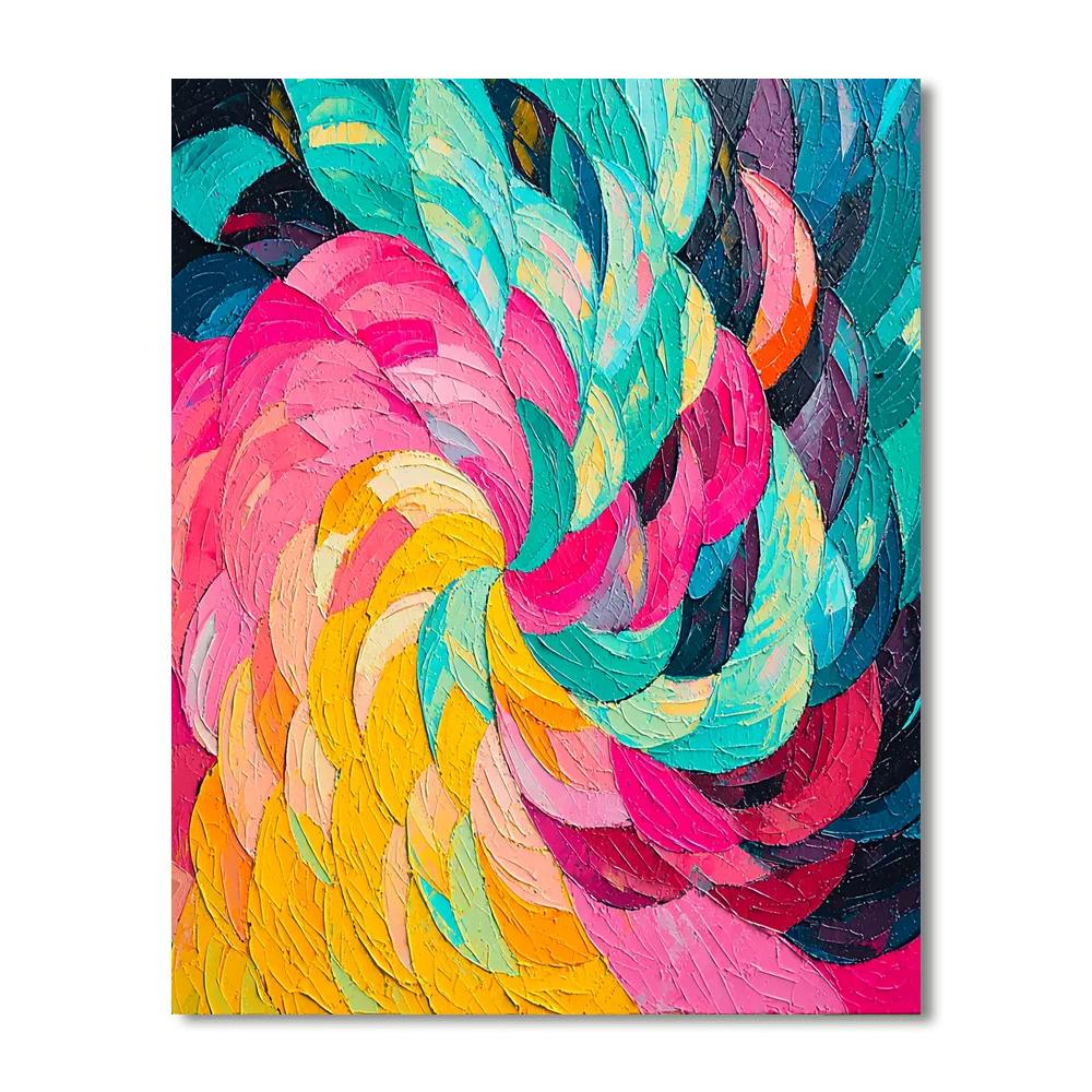 Georges Seurat Inspired Echoing Patterns  Paint By Numbers Art