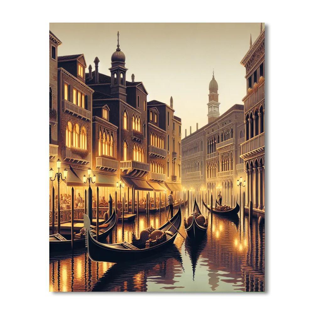 Regal Venetian Evening Painting By Numbers Kit