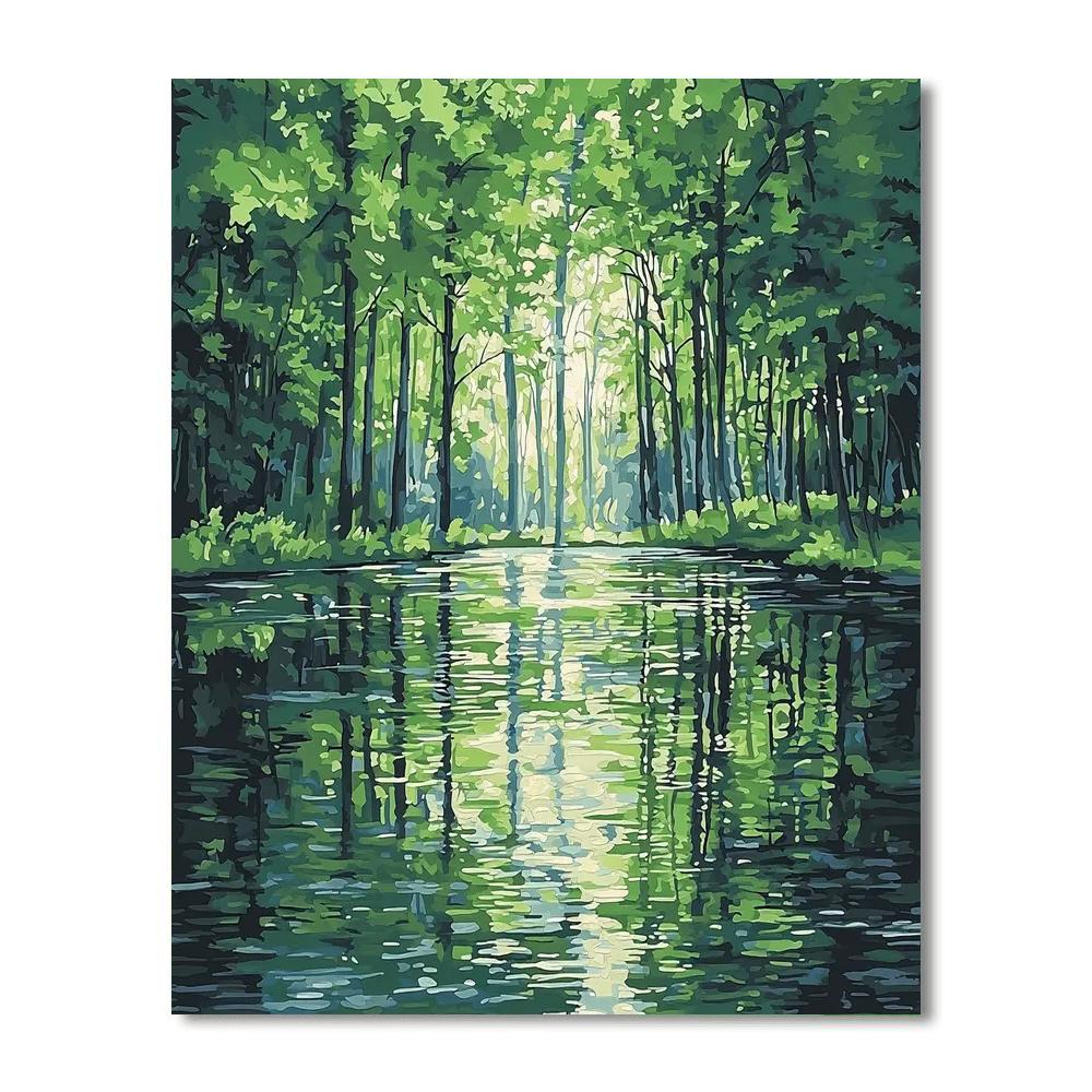 Caravaggio Inspired Forest Of Reflections  DIY Paint By Numbers