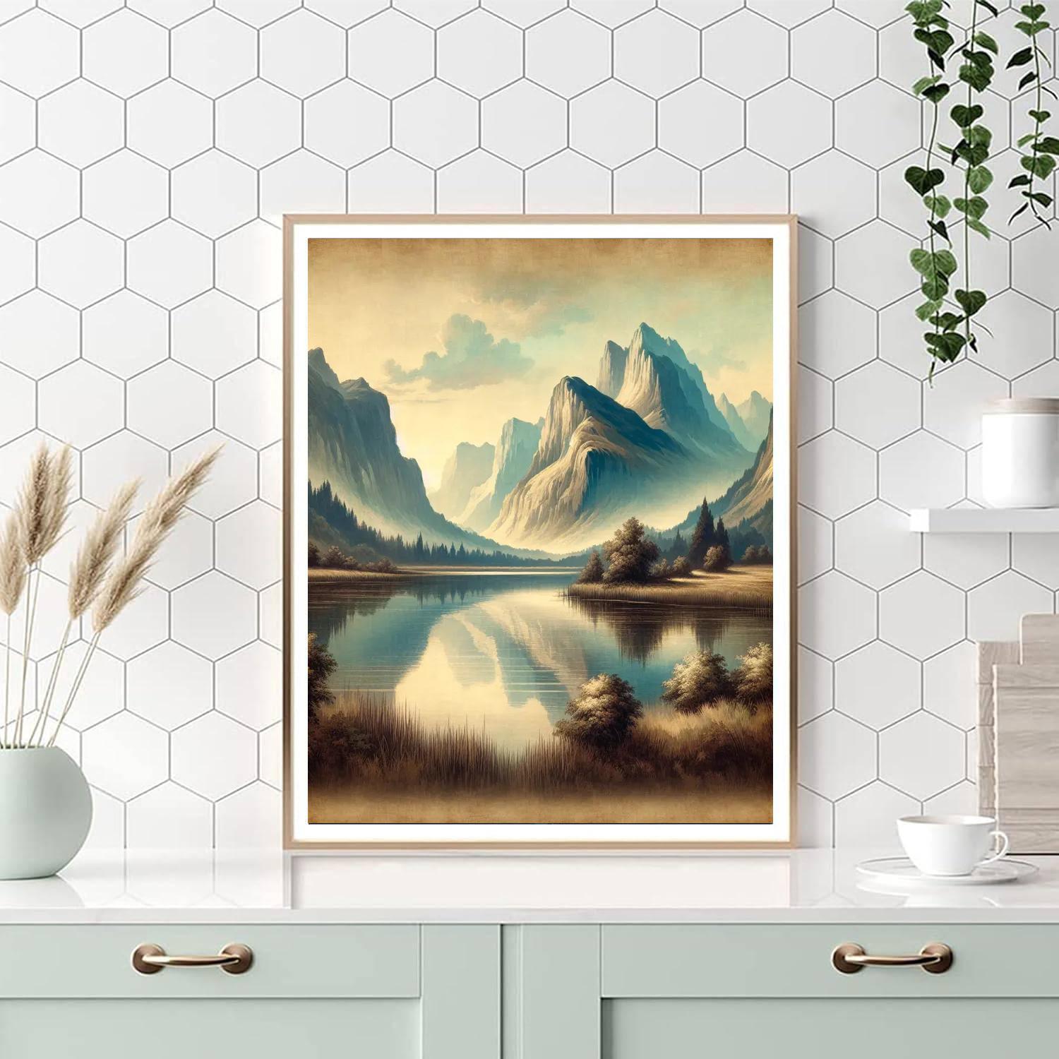 Dreamy Mountain Reflections Paint By Numbers Kits