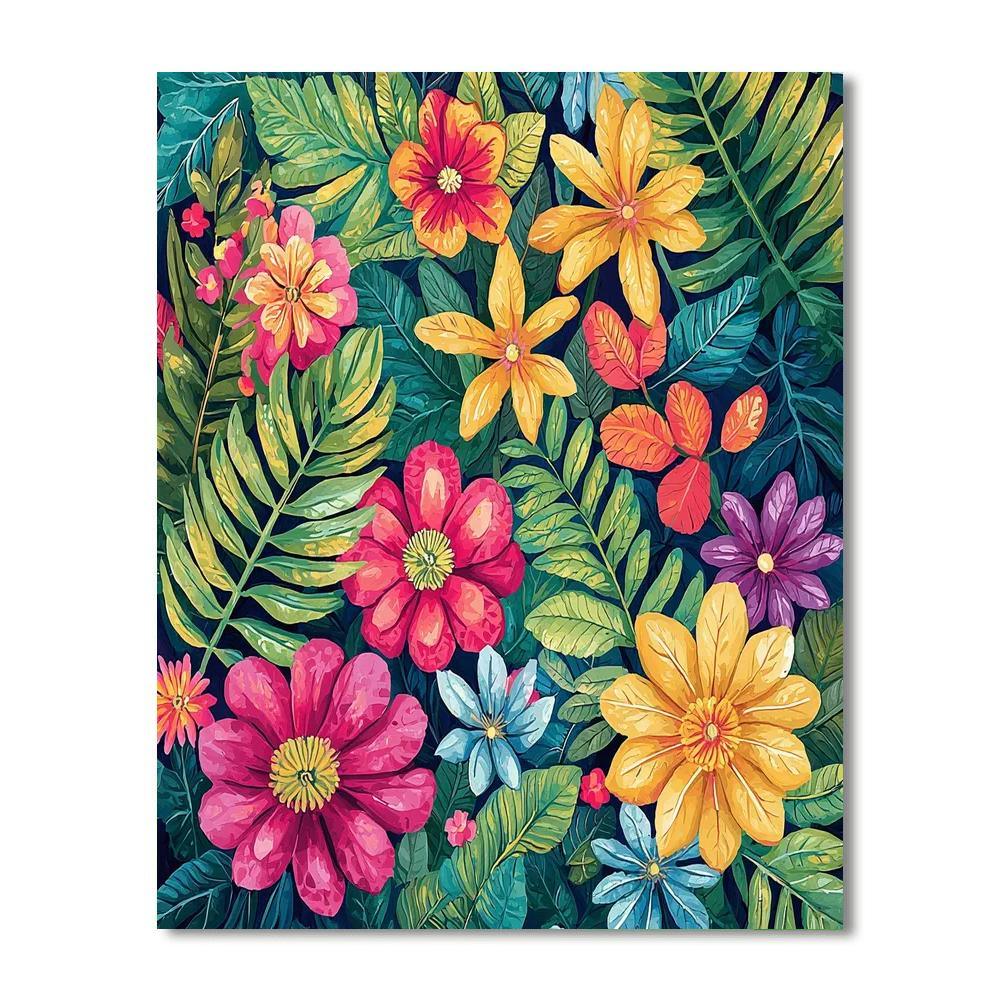 Frida Kahlo Inspired Garden Of Memories  Painting Number Kit