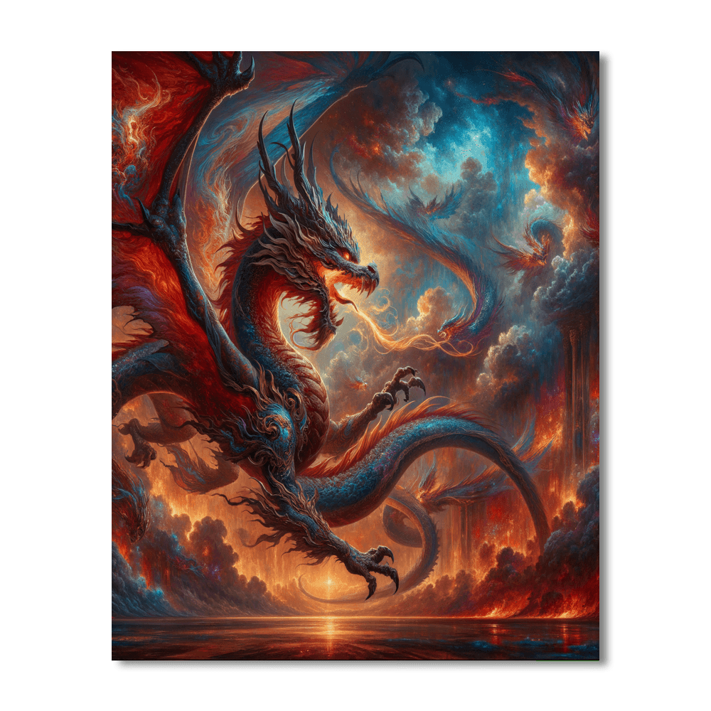 Dragon's Realm DIY Paint By Numbers