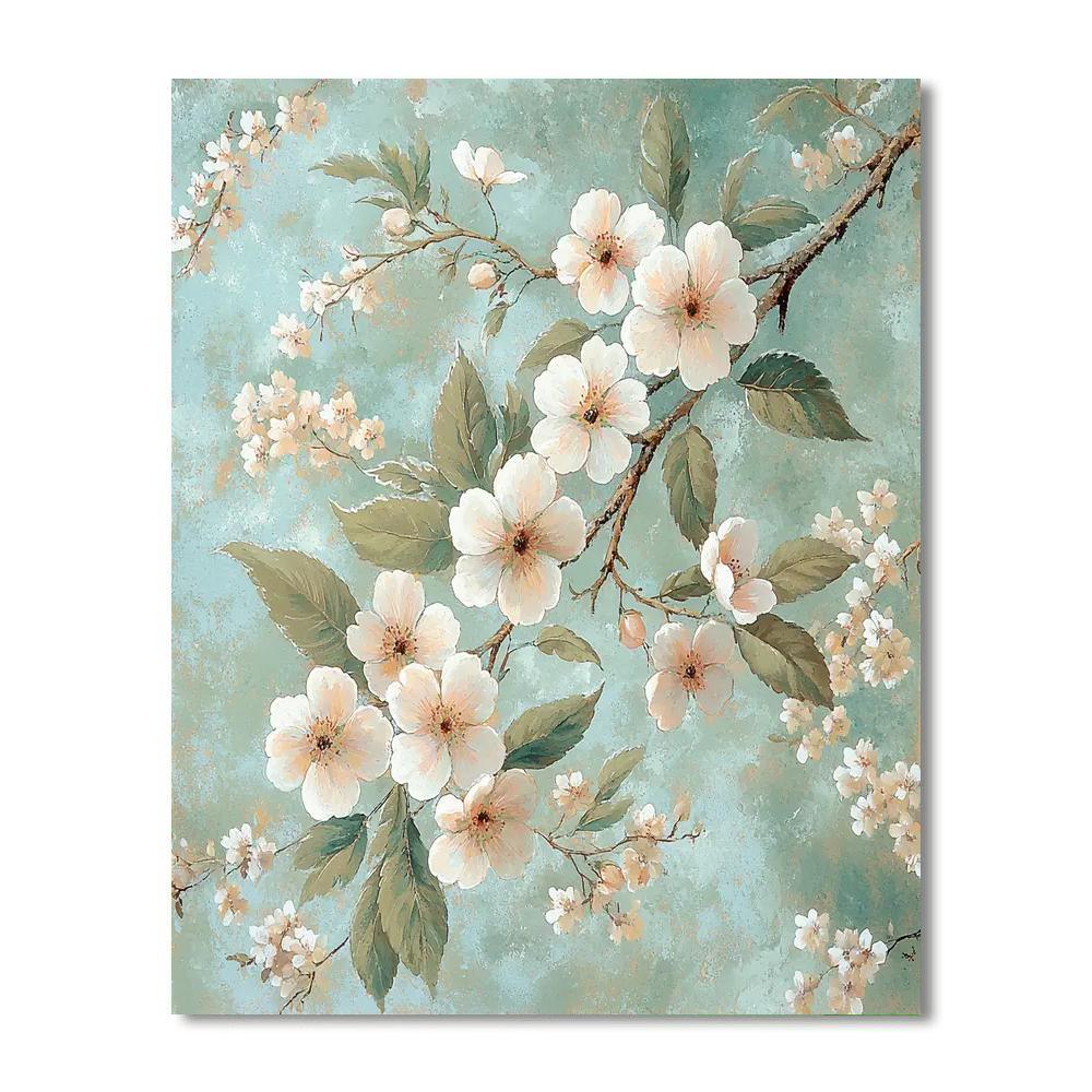 Leonardo Da Vinci Inspired Symphony Of Blossoms  Paint By Numbers Kits