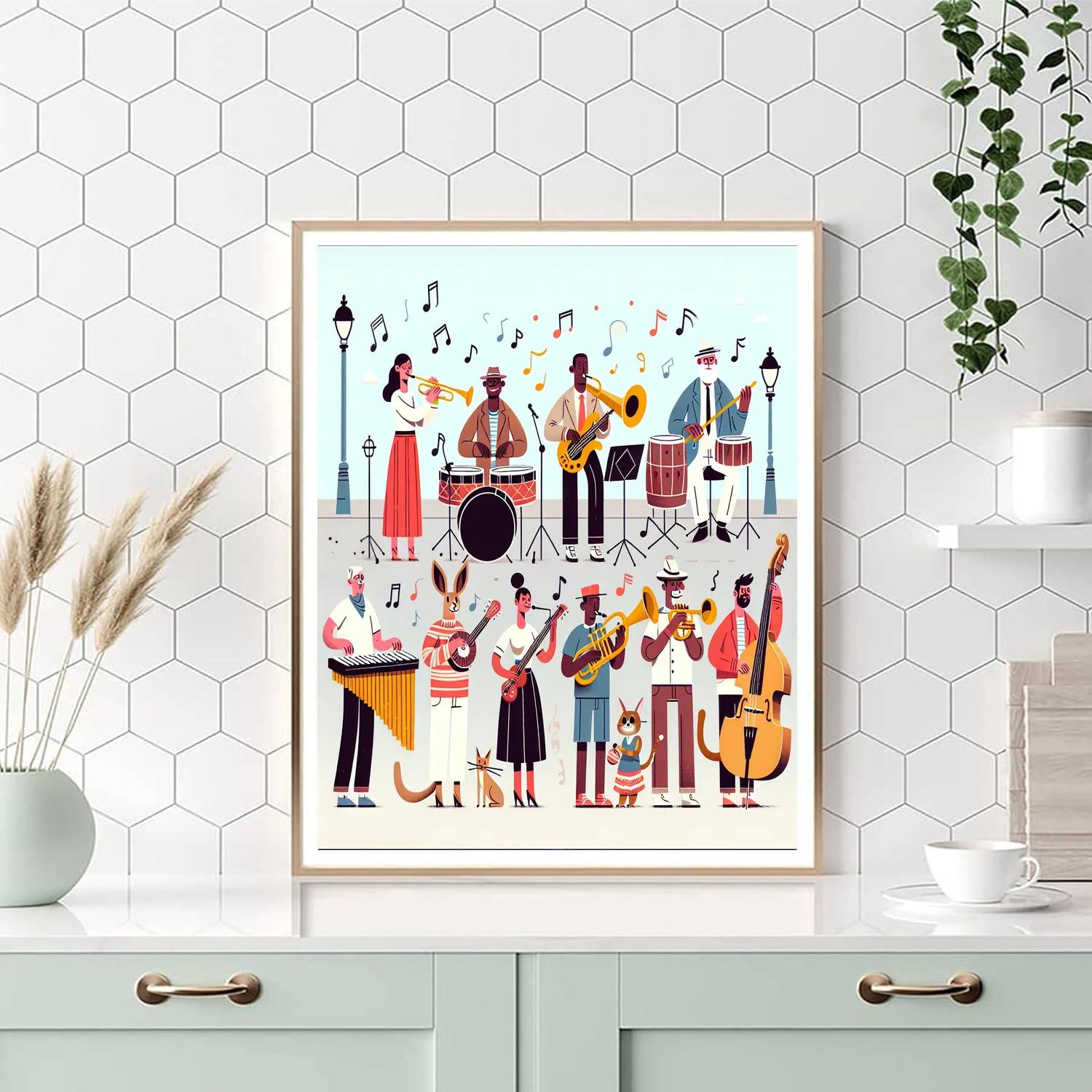 Joyous Jazz Parade Painting By Numbers Kit