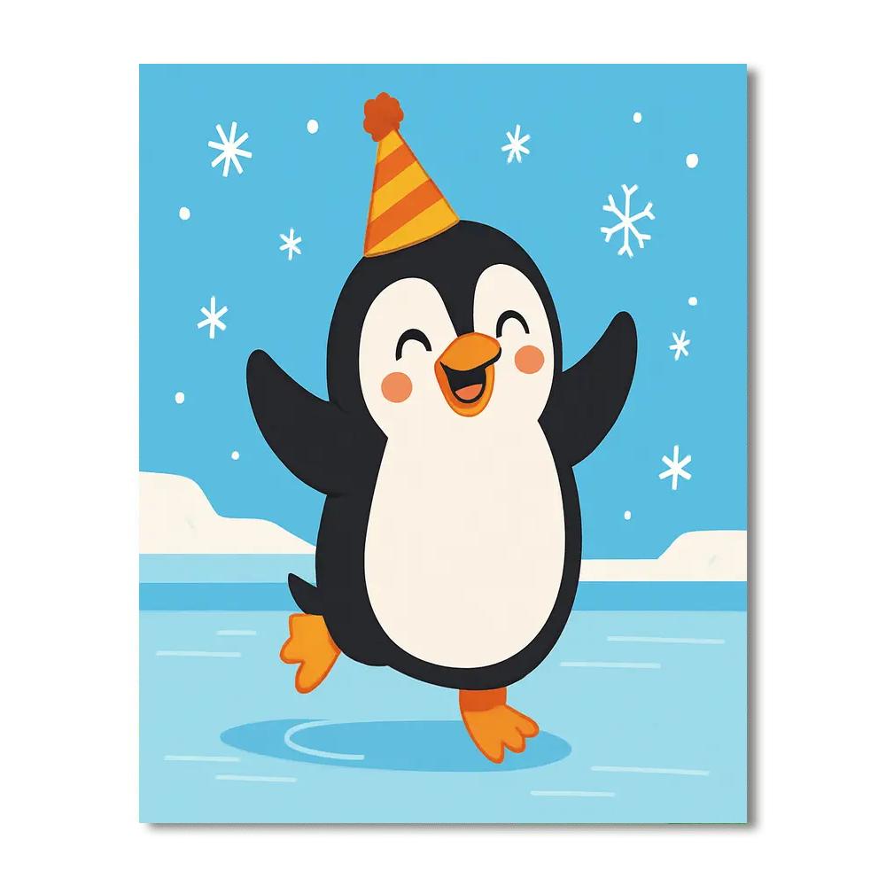 Sassy Penguin DIY Paint By Numbers