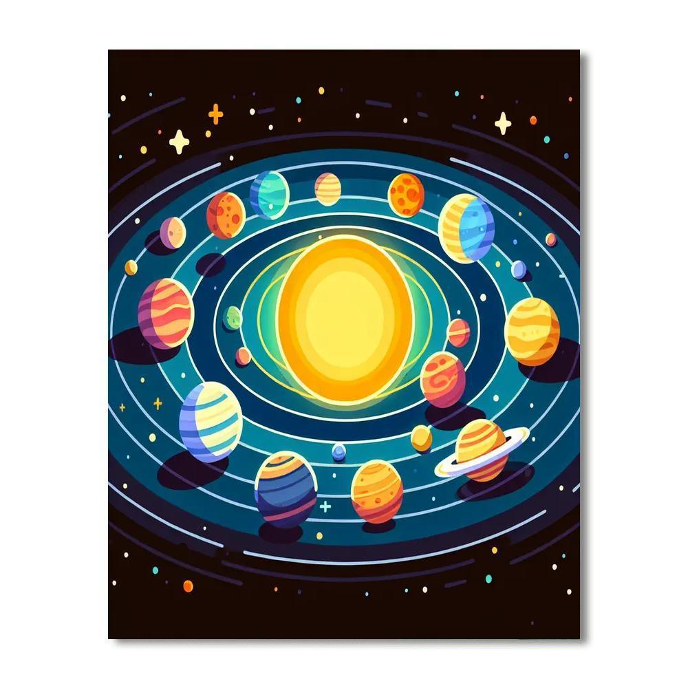 Cosmic Wonders With The Solar System Paint By Number