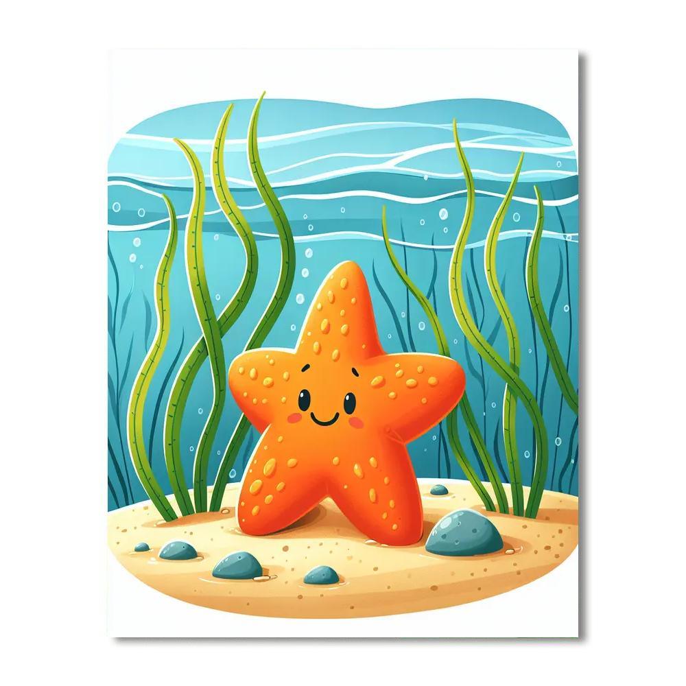 Bright Starfish Paint By Numbers Kits