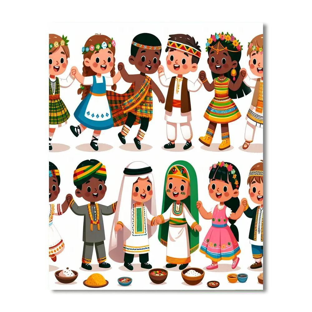 Cultural Festival Painting Number Kit