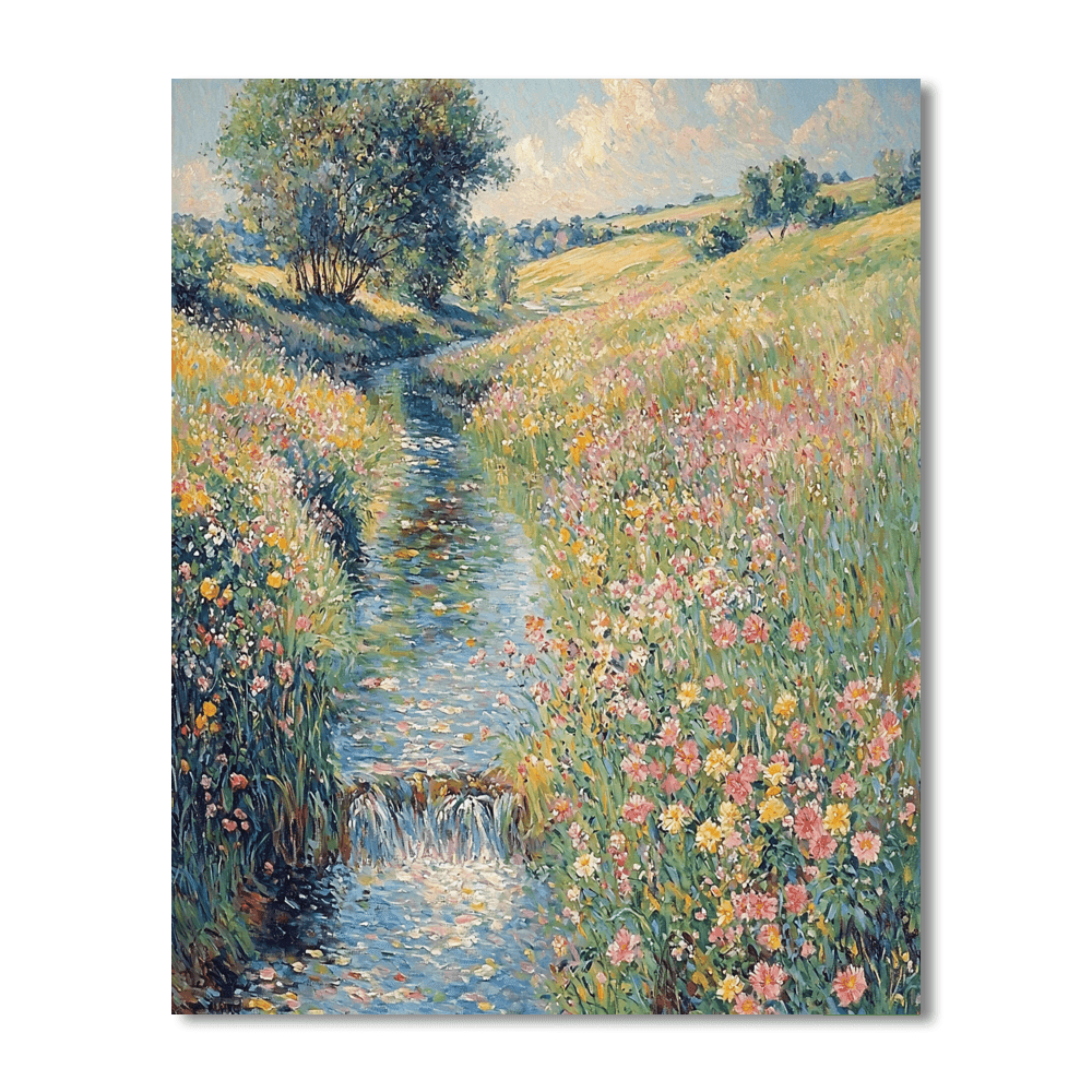 Pierre-Auguste Renoir Inspired Serene Meadows  Paint By Numbers Art