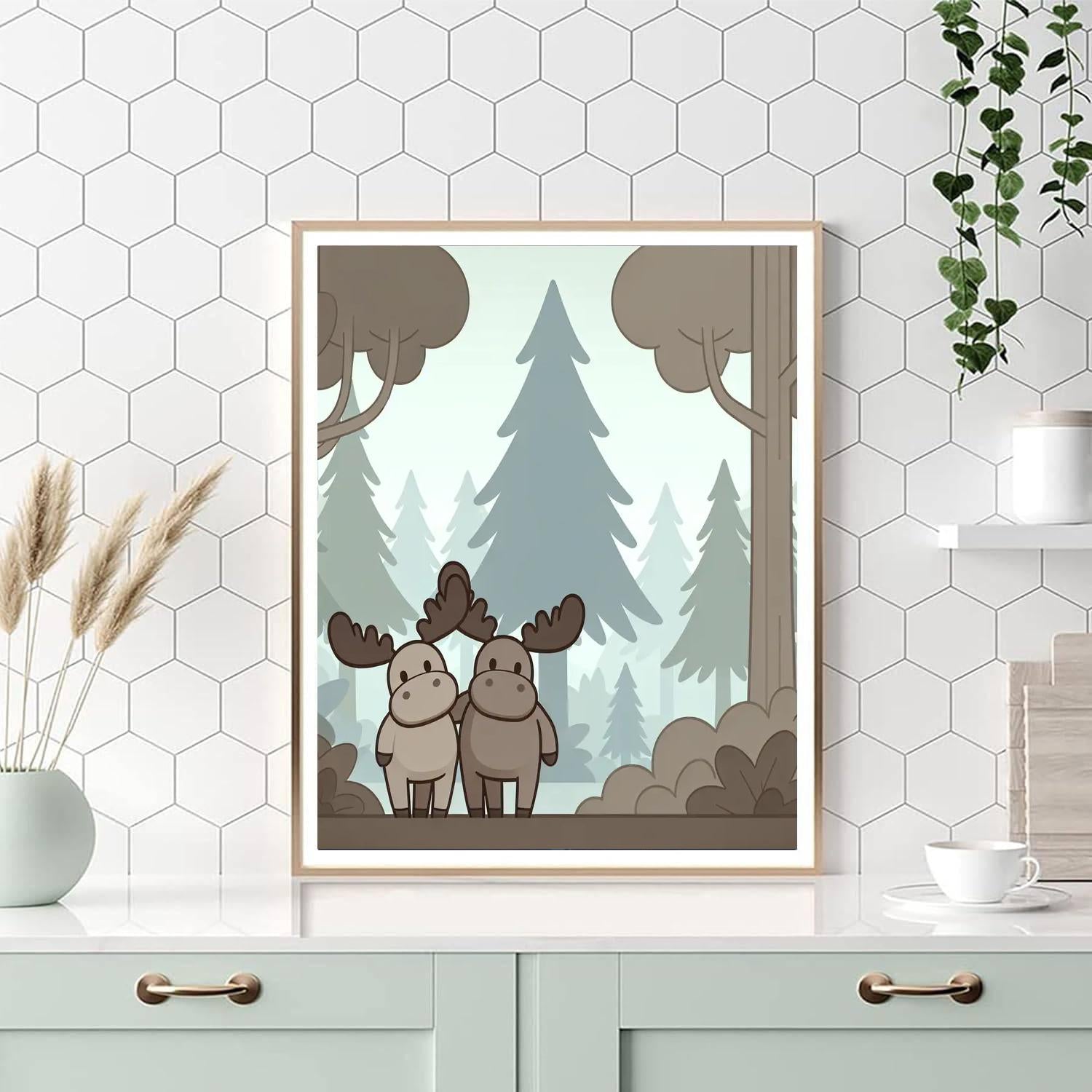 Majestic Moose Mates Numbered Painting Kits