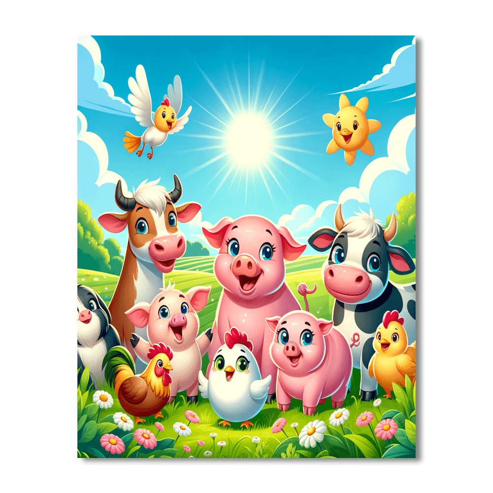 Playtime At The Farm Paint By Color
