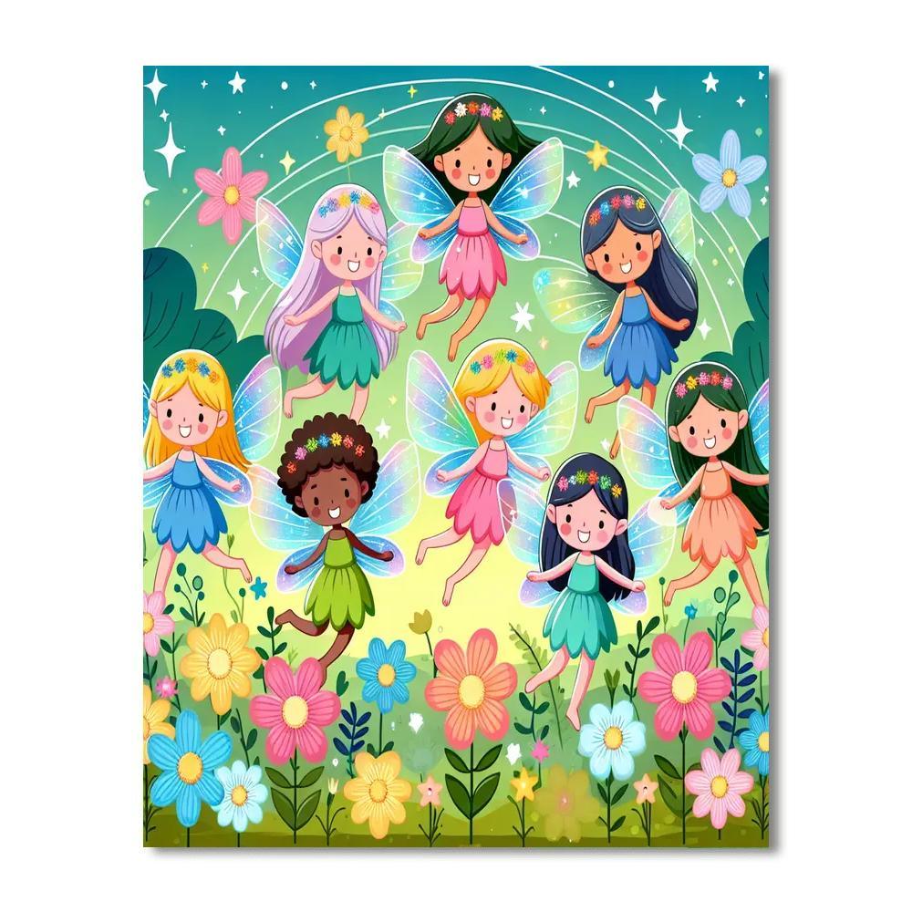 Fanciful Fairyland Frolic Paint By Number