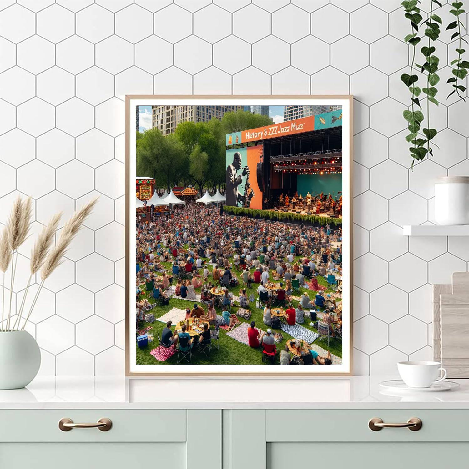 Harlem Jazz And Music Festival Paint By Color