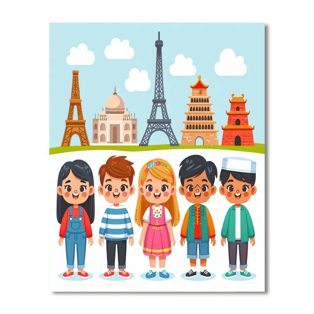 Around The World In Art Paint By Number