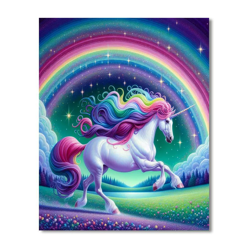 Whimsical Unicorn Journey Paint By Numbers Art