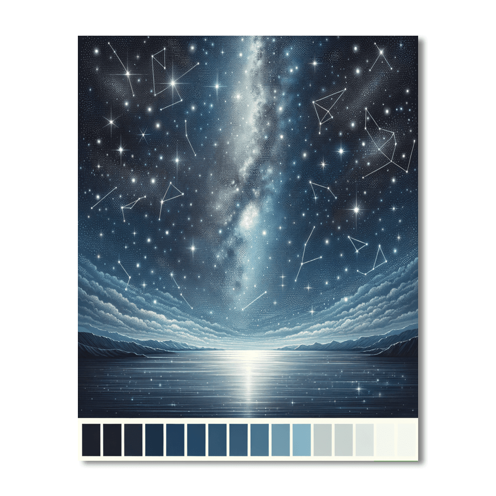 Under The Starry Night Sky Painting By Numbers Kit