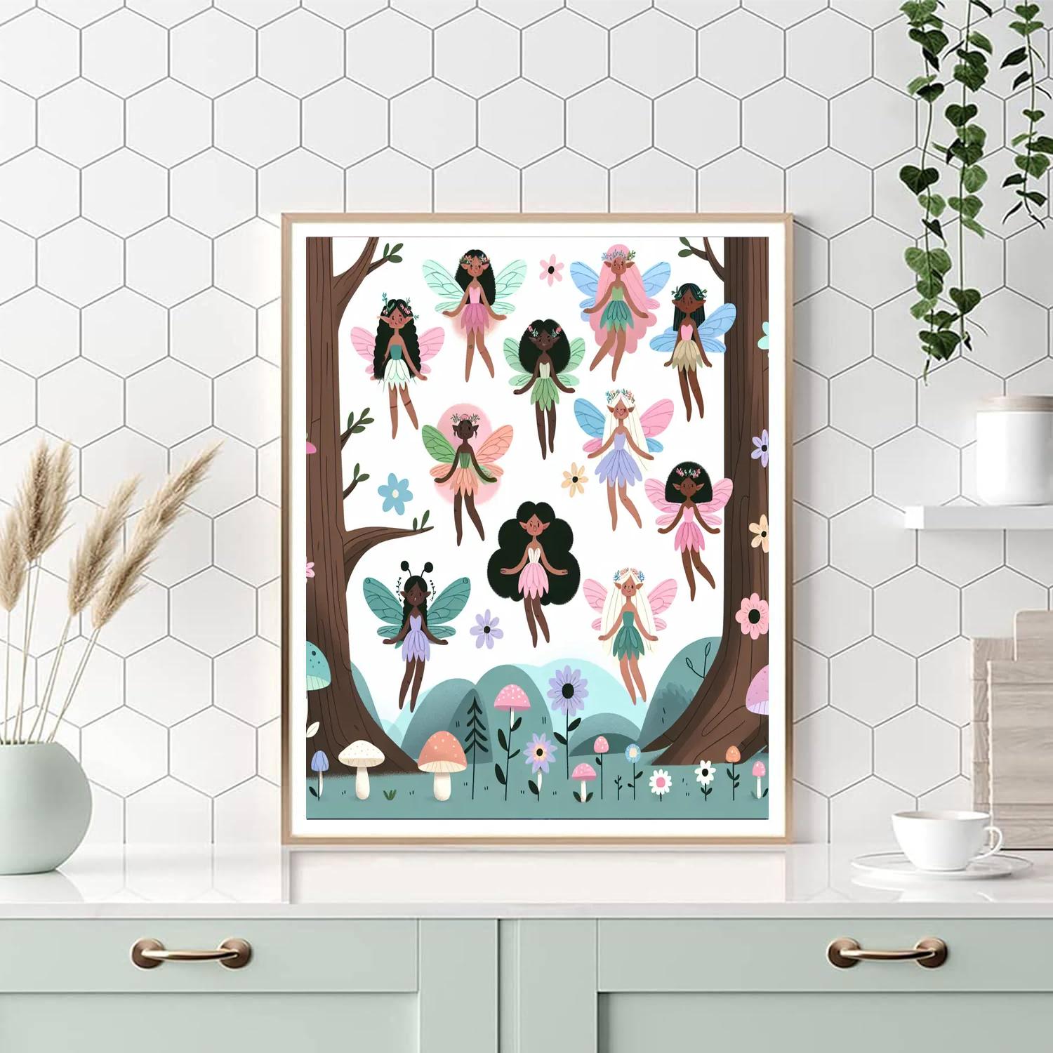 Enchanted Fairy Woods Painting By Numbers Kit