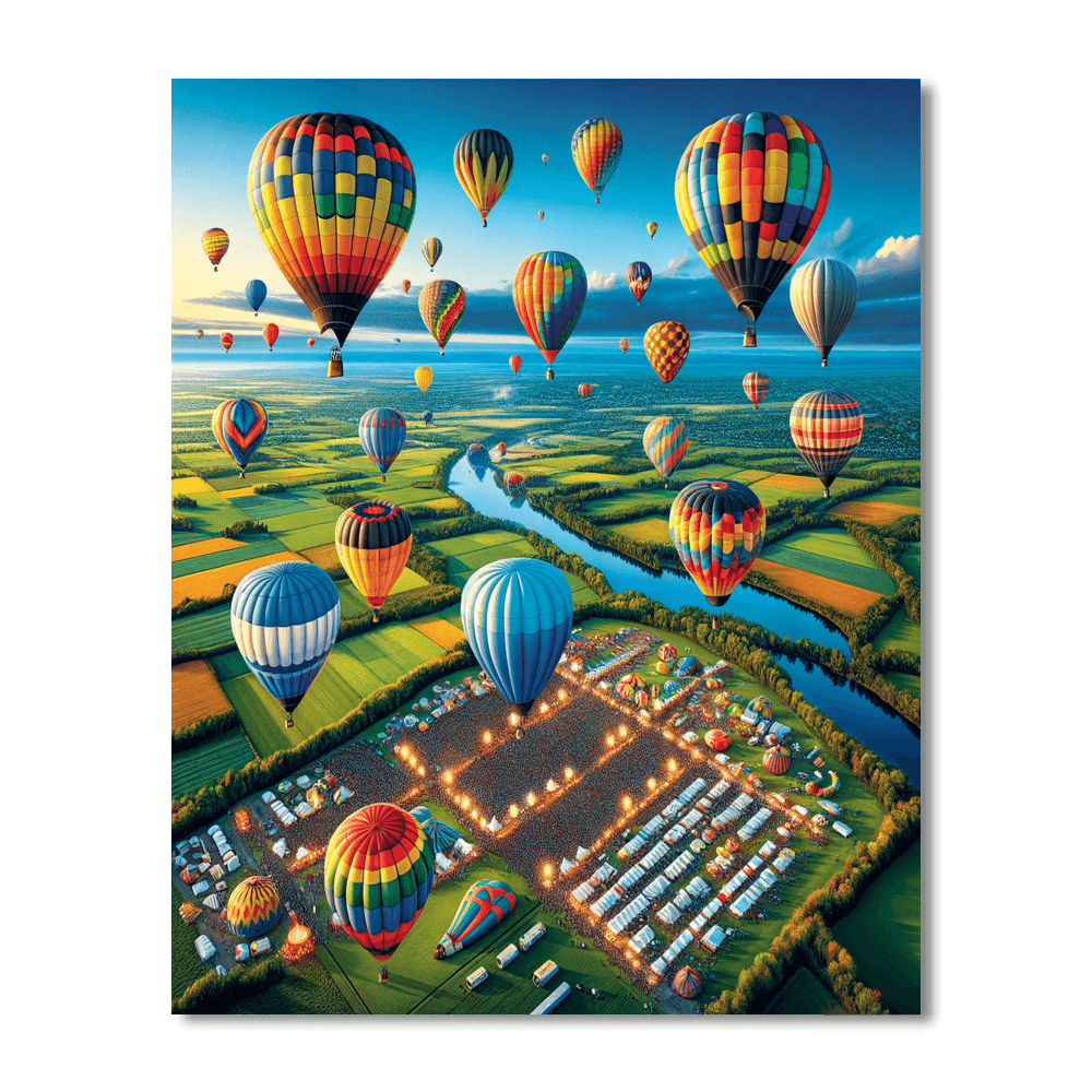 Balloon Festival - Canada Number Painting