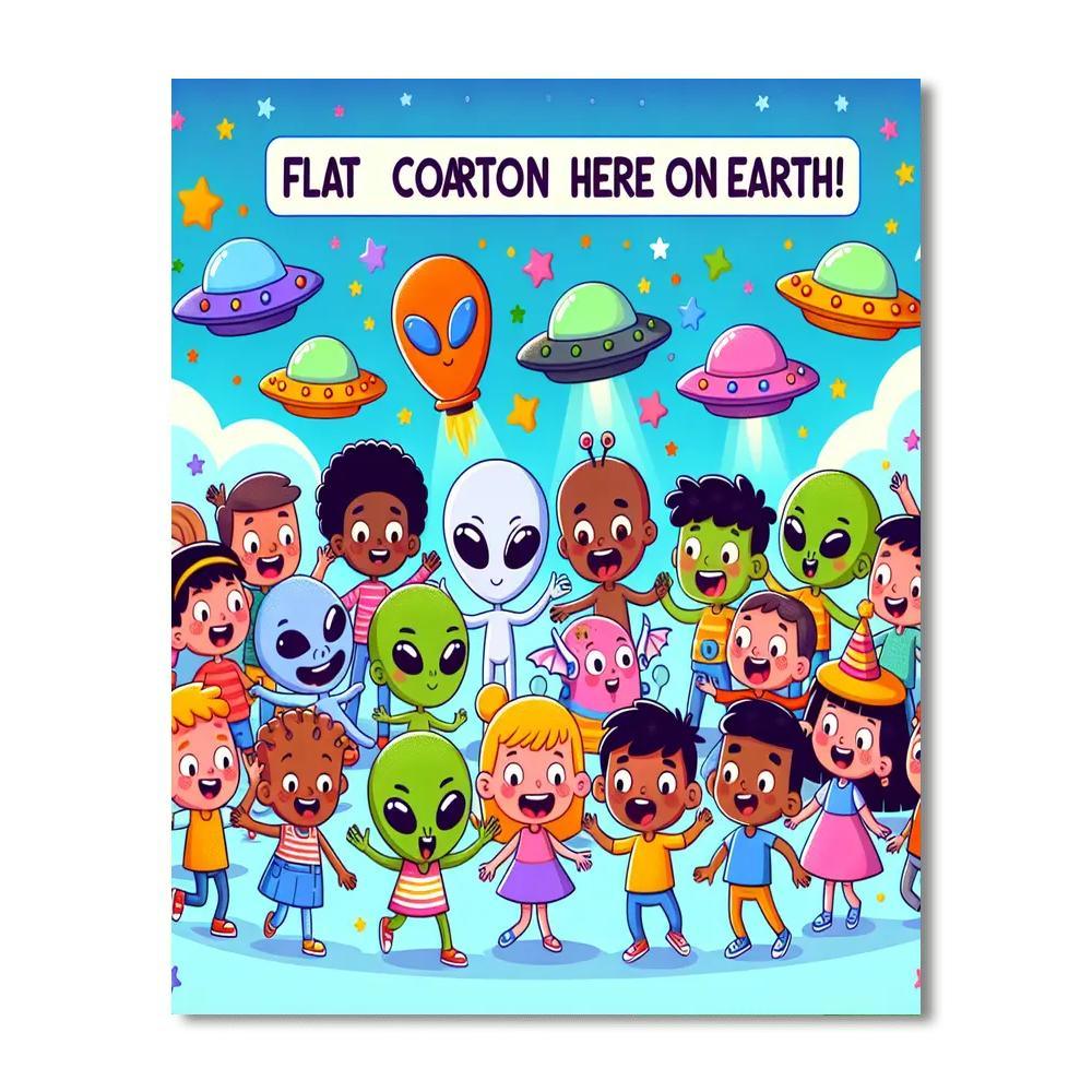 Silly Alien Adventure Paint By Numbers Kits