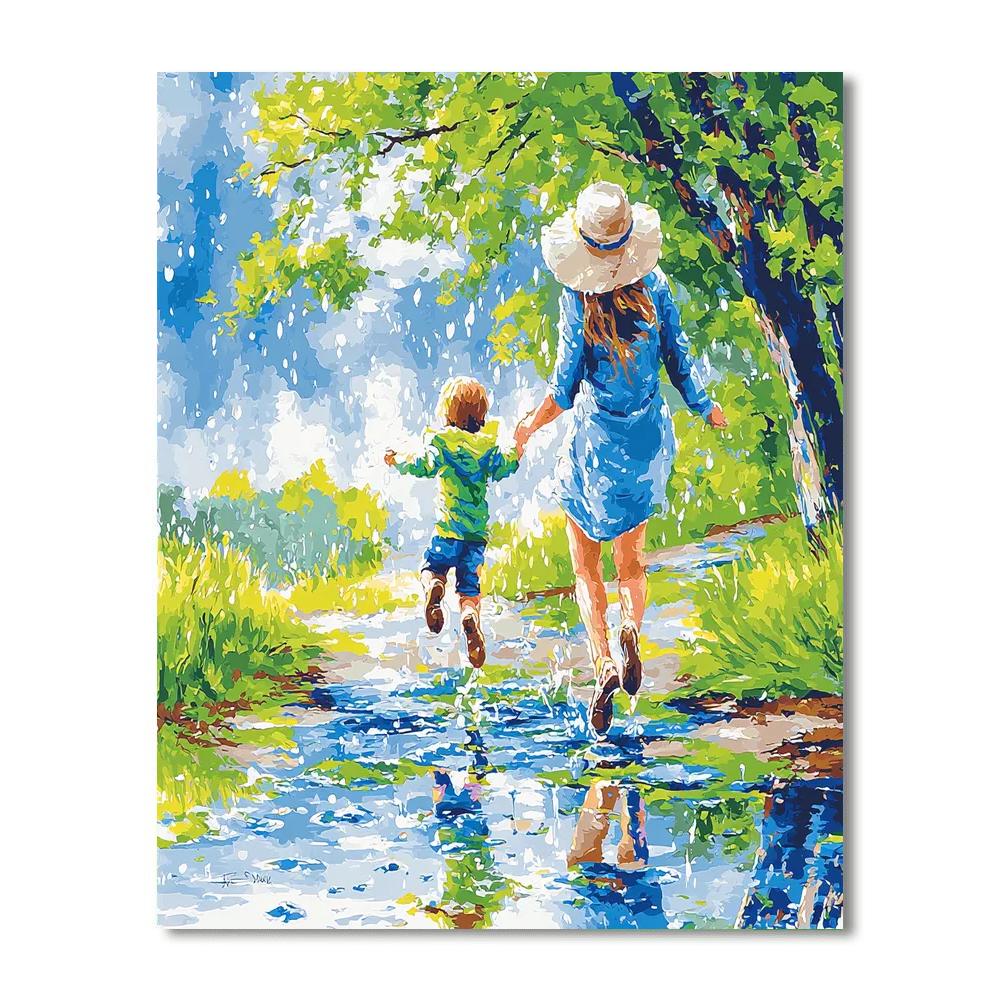 Joyful Splashing Numbered Painting Kits
