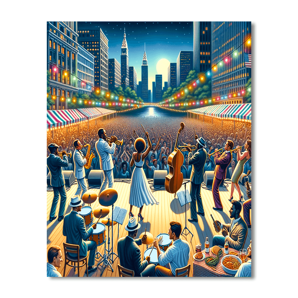 Montreal International Jazz Festival - Montreal, Canada Paint By Color